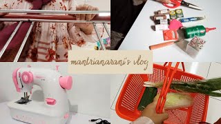 My First Vlog Midi Dress, Grocery Shopping, Unboxing, Sewing Machine