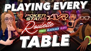 I Played EVERY TABLE GAME In POKERSTARS VR AND This HAPPENED!!! #psvr #tablegames