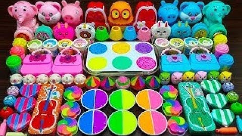 Mixing RandomThings Into Clay Slime ! Most Satisfying Slime videos | Alex Slime !!