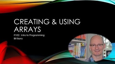 JavaScript - Week09a - Arrays - Creating Arrays and Accessing Elements