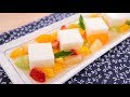 Almond Jelly Cubes & Fruit Salad (Almond Float) Recipe | Thai Recipes เต้าฮวยฟรุตสลัด