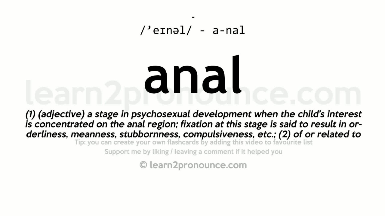 Dictionary Definition Of Anal Telegraph