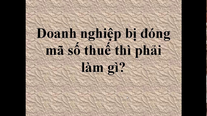 Đóng mã số thuế là gì năm 2024