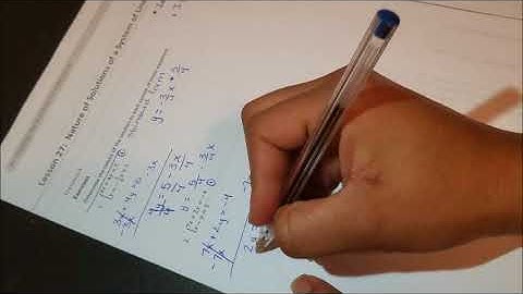 M4L27 Nature of Solutions of a System of Linear Equations