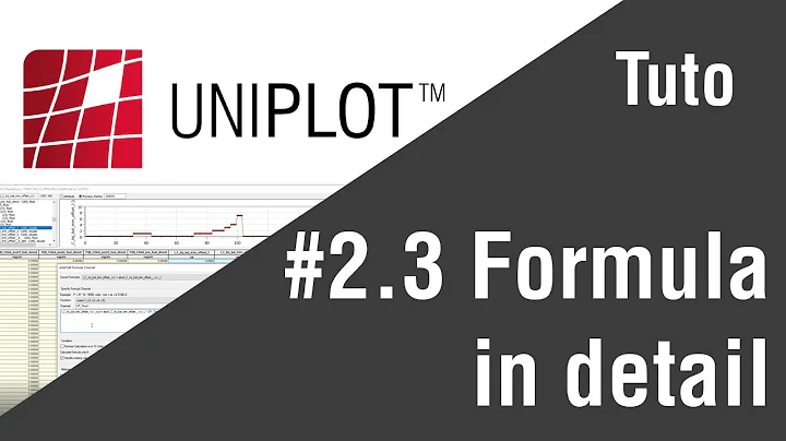 UNIPLOT - Tutorial #2.3 Formula in Details