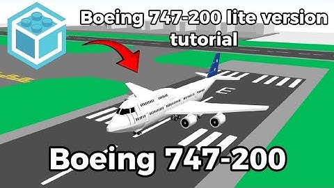Boeing 747-200 lite version tutorial in draw bricks ( used bug ) | #drawbricks