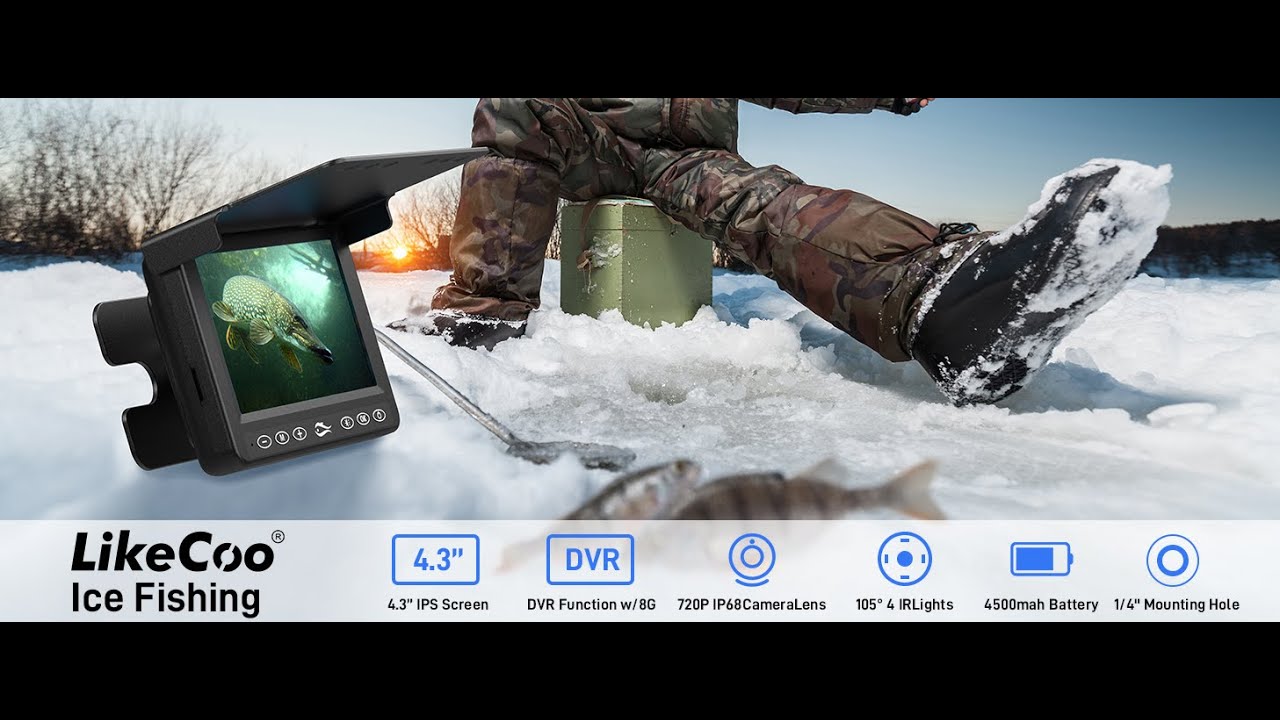 LIKECOO UNDERWATER ICE FISHING CAMERA REVIEW (GREAT FOR BEAVER TRAPPING