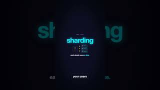 Database Sharding Explained in 30s #ai #coding #softwarearchitect #tech #systemdesign #software