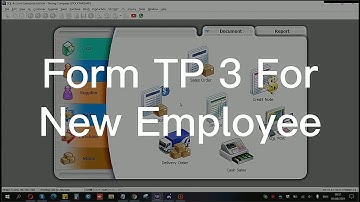 Form TP3 For New Employee 新员工需呈交的TP3表格 | SQL Payroll