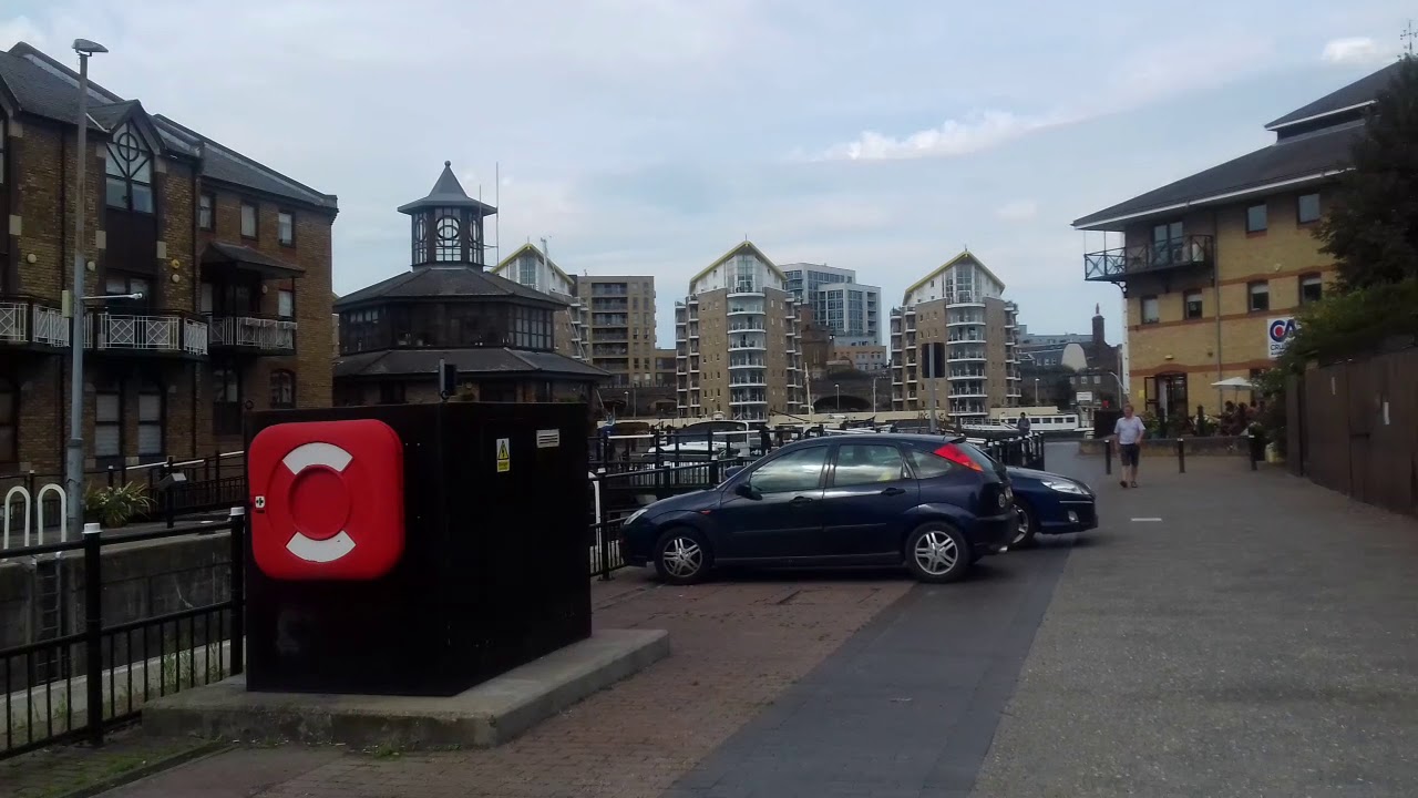 Sailboat on River Thames Docks, London, UK - Walking Tour