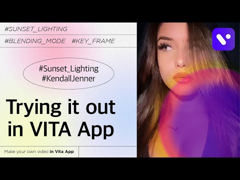 How to make Sunset Lighting Video Effect #KendallJenner