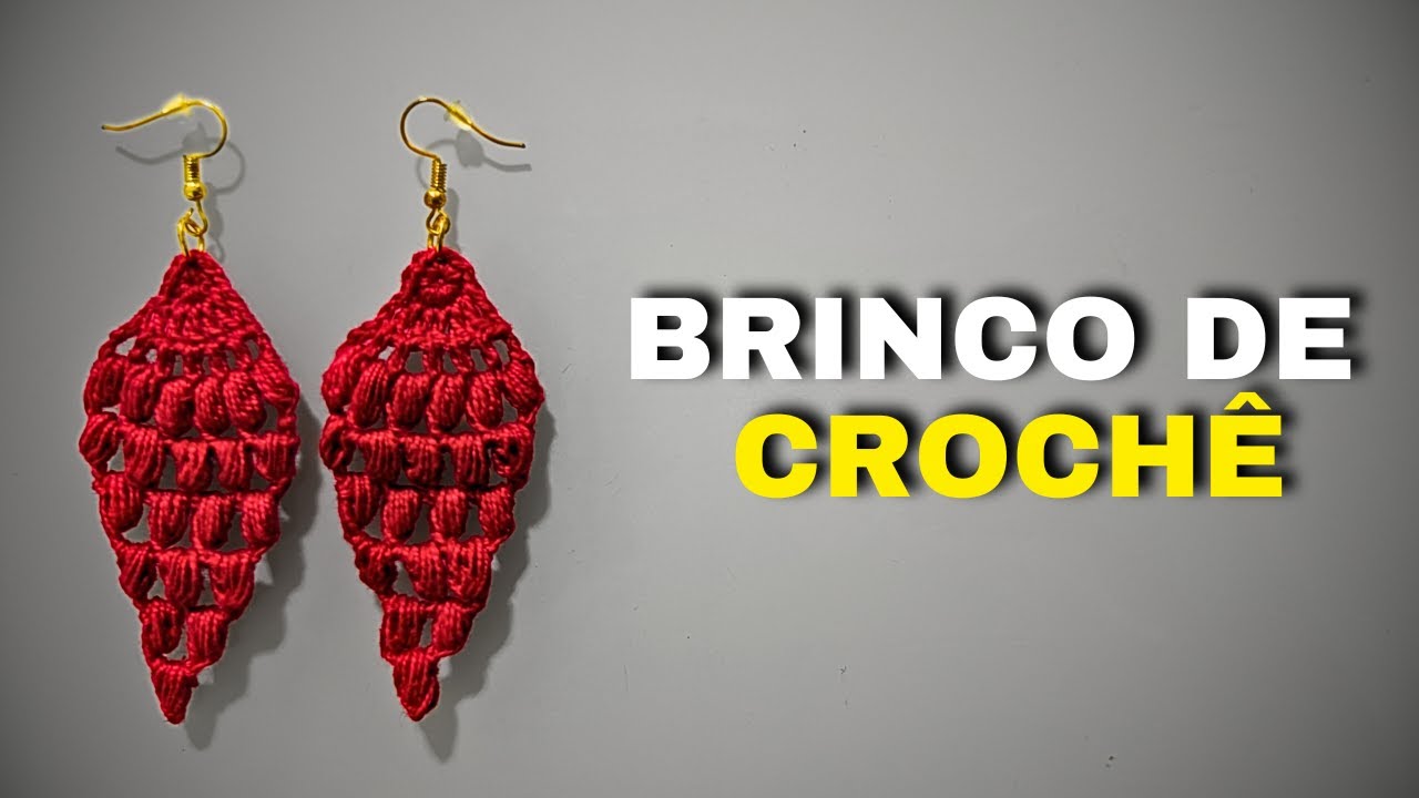 Passo a passo: Brinco de Crochê
