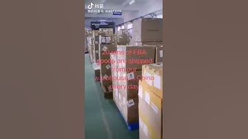 China FBA logistics freight forwarding company warehouse video
