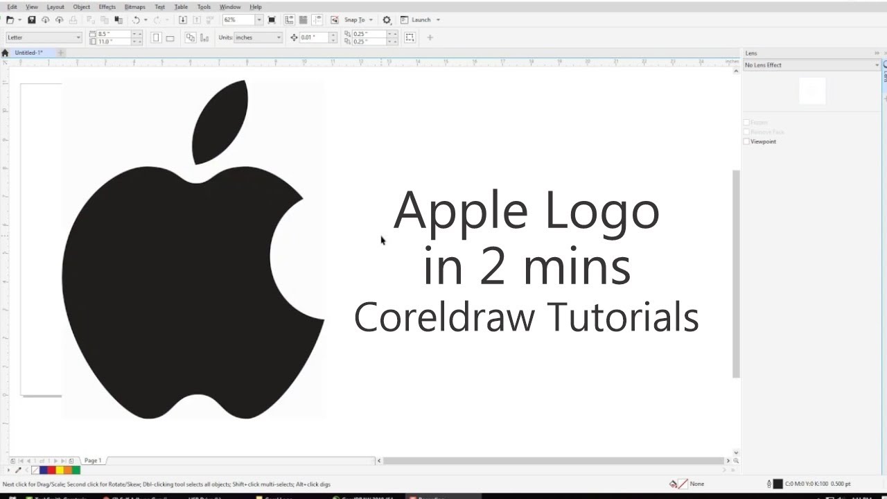 Corel Draw पर IPhone Apple का logo Design कैसे बनाते हैं? || How to create  IPhone logo in Coreldraw. | CorelDraw Design (Download Free CDR, Vector,  Stock Images, Tutorials, Tips & Tricks)