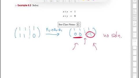 Solving linear systems - no soln | Wellesley College Differential Equations w/Applied Linear Algebra