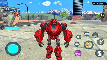 Red Mirage Multiple Transformation Jet Robot Car Game 2020 - Android Gameplay