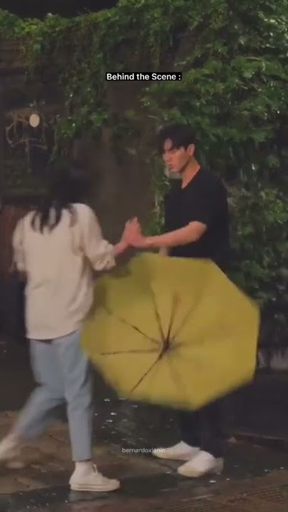 actual scene vs behind the scene #nevertheless #songkang #hansohee
