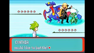 Pokemon Emerald Wallys Quest - Sinnoh Champion Cynthia Cove Lily, Postgame Singles, Hard Mode