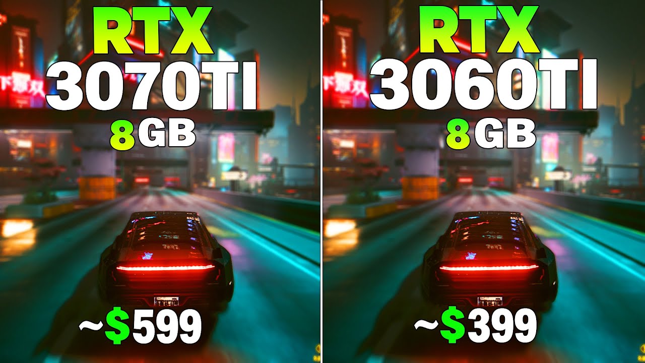 RTX 3070 Tİ vs RTX 3060 Tİ - Test in 8 Games - YouTube