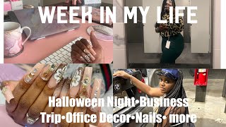 WEEKLY VLOG: Halloween| Decorating My Office| Business Trip| Fall Decor+ More! | Sparkle Lei&#39;