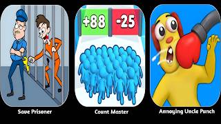 Save Prisoner, Annoying Uncle, Count Master - ios android gameplay screenshot 3