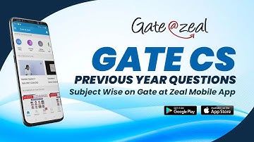 Gate CS Previous year Questions Subject Wise on Gate at Zeal Mobile App | Gate at Zeal