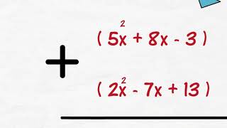 Adding polynomials grade 10 using videoscribe screenshot 5