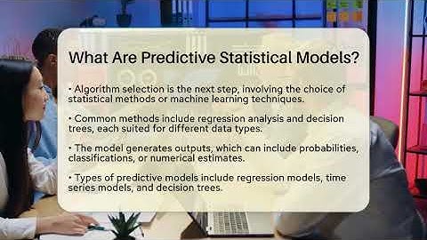 What Are Predictive Statistical Models? - The Friendly Statistician
