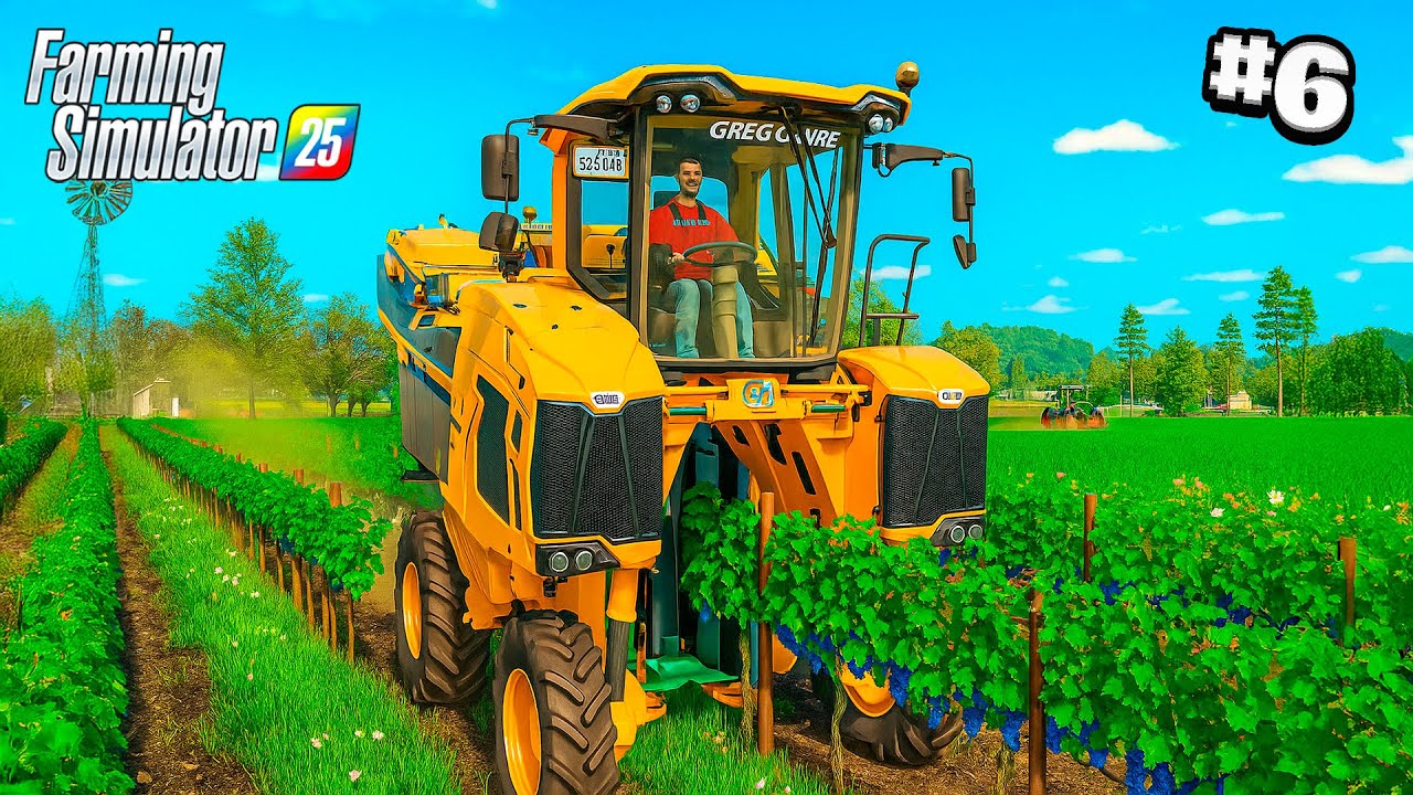 ¡Gran COSECHA DE UVA EN LA FINCA! | Farming Simulator 25 #6