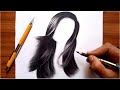 How to Draw Realistic Hair / For Beginners /