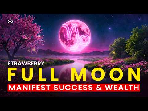 Strawberry Full Moon Meditation Music: Powerful Capricorn Energy for Success, Money