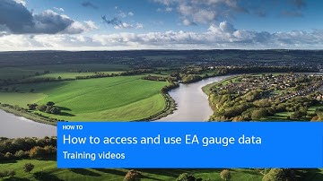How to access Environment Agency gauge data and use it within a 1D river model