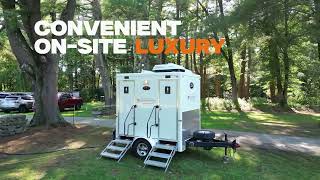 Luxury Restroom Trailers for Outdoor Weddings