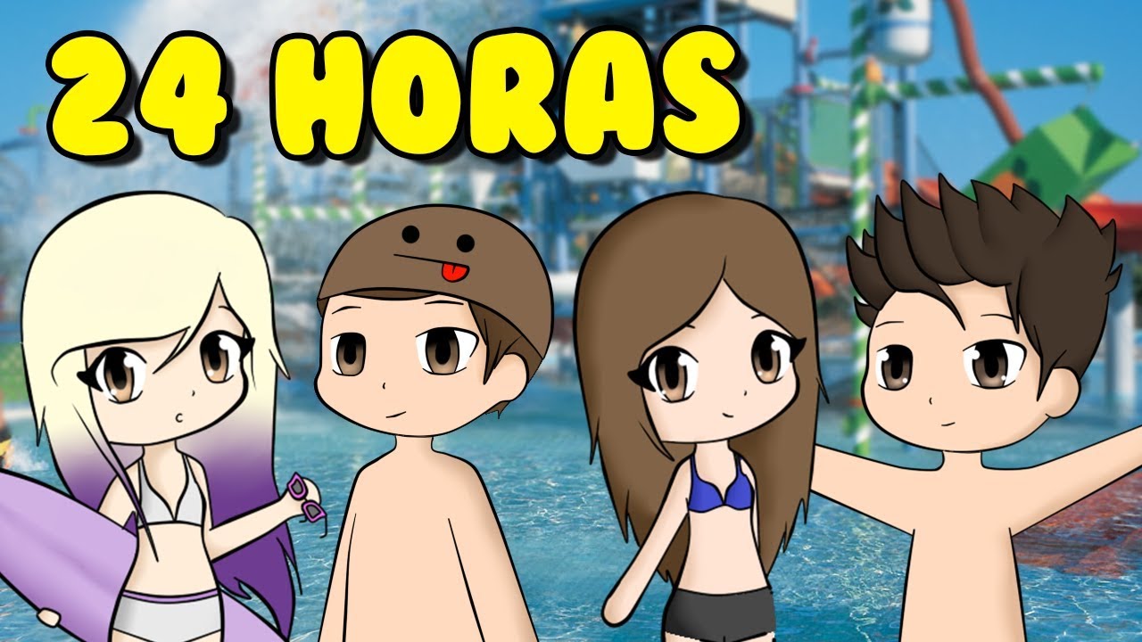 24 HORAS EN UN PARQUE ACUÁTICO CON EL TEAM | Roblox Roleplay roblox en español sin descargar