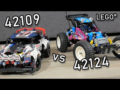 LEGO Top Gear Rally Car vs LEGO Off-Road Buggy | LEGO 42109 vs 42124 | LEGO 42124 vs 42109 | Control