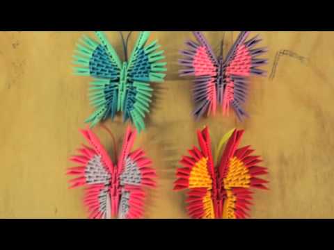 origami 3d butterfly & swan, mariposa y cisne - YouTube