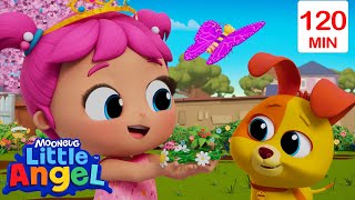 Jill's Pink Princess Dance! | Little Angel | Nursery Rhymes for Kids | Moonbug Kids Express Yourself