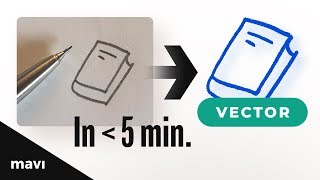 Convert a Hand Sketch to Vector in Less Than 5 Minutes | Graphic Design Tutorial for Beginners