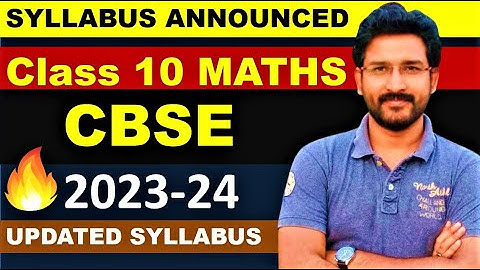 Class 10 cbse maths syllabus 2023-24 | class 10 syllabus 2023-24 cbse | Class 10 2023 to 2024