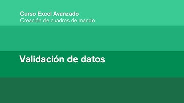 CURSO EXCEL AVANZADO (29) Validación de datos