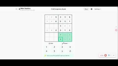 Linkedin Mini Sudoku #130 Today