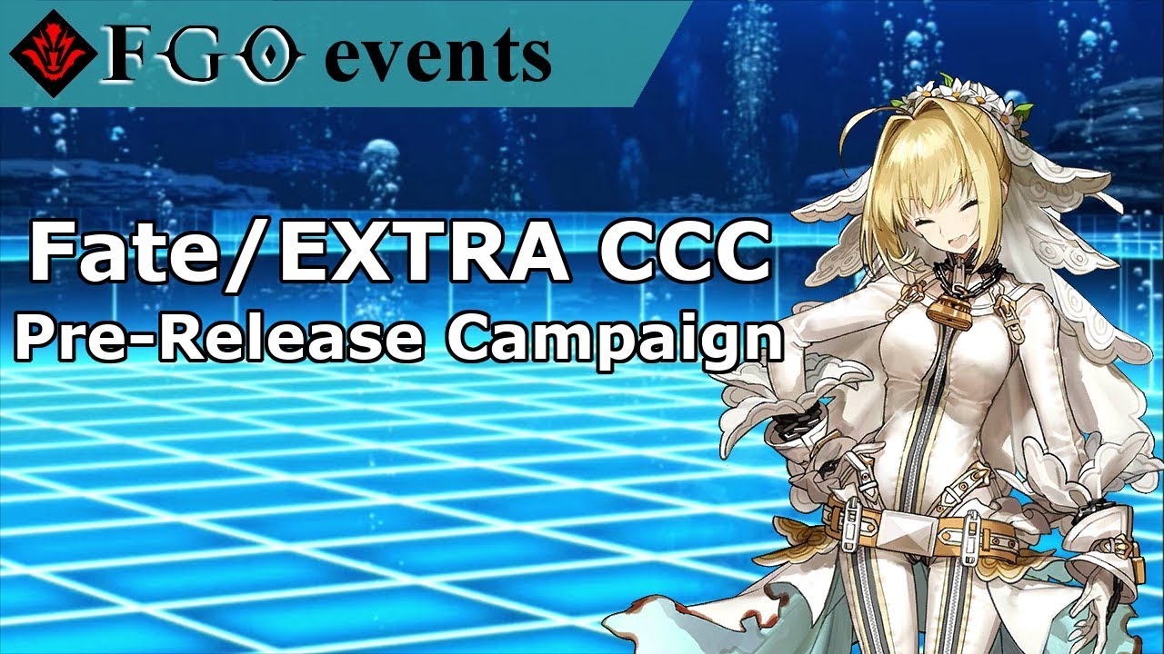 Fate/Extra CCC Pre-Release Event Info | Fate Grand Order NA - YouTube