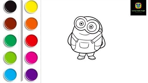 Draw Minions King Bob Cute Step by step! #minion #king #bob