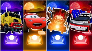 Truck Eater 🆚 Lighting McQueen 🆚 Choo Choo Charles 🆚 Police Car Eater 🎵 Tiles Hop