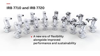 IRB 7710 and IRB 7720 - a new era of flexibility alongside improved performance and sustainability