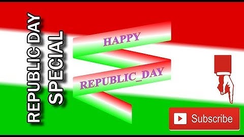 Happy Republic Day । Best GIF impression । css animation as Republic Day । 26 जनवरी 2020