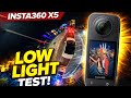 Insta360 X5 footage is noisy in low light by default
