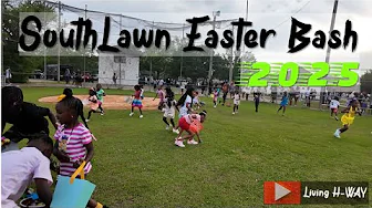 Biggest egg hunt in the city! SouthLawn Easter Bash 2025! Living H-WAY! #wedalife #lawnside