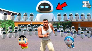 1000 Robot's Attack on Shinchan and Franklin in GTA 5