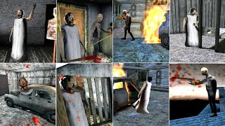 All Granny Chapters Death Game Over Endings But In 3rd Person View | Granny V1.8 - Granny 2 Granny 3